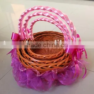 OEM/ODM Welcome Wicker Basket Gift Basket thumbnail-3