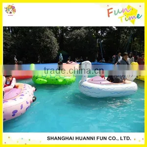 2015 Inflatable Motorized Bumper Boat Summer Playing Children Boat thumbnail-4