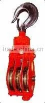 Drop Forged Hardware Alloy Steel/carbon Steel Lifting Hoist Three Wheel Close Ring/hook/link Type Lifting Hoist Pulley Block thumbnail-5