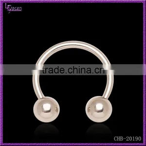 Beautiful Made In China 316L Steel Body Jewelry Hoseshoe Nose Lip Ring thumbnail-1