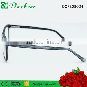 CP Injection Fake Acetate Old Fashion Wood Brush Optical Frames thumbnail-4