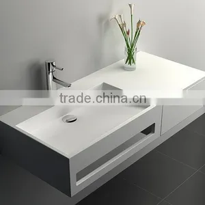 China Manufacture,wall Hung Wash Basin Solid Surface Wash Basin,Artificial Stone Washing Basin thumbnail-5