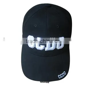 Whoelsale 6 Panel Cotton Embroidery Led Baseball Cap thumbnail-3