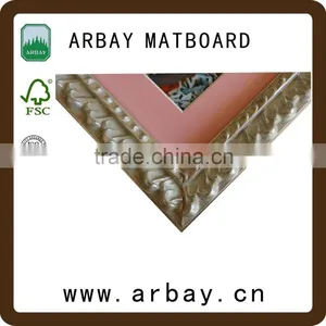Pink Color Matboard With Window Frame Picture Mdf Photo Frame Backboard Wall Hanging Photo Frame White thumbnail-2