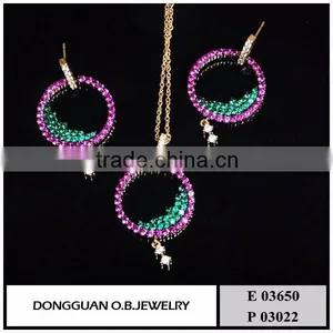 2016 New Arrived Imitation Jewelry, Fashion Zircon Jewelry Set for Brazil and America thumbnail-1