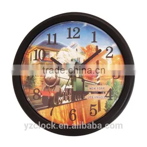8 Inch Plastic Clock Round Wall Clocks YZ-3521C thumbnail-1