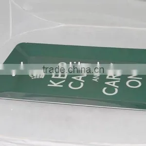 20" Printed Flat Square Melamine Tray thumbnail-1