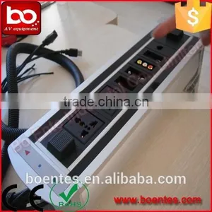 Conference Room Meeting Solution for Motorized Rotating Desktop Power Socket With Extension Cables thumbnail-1