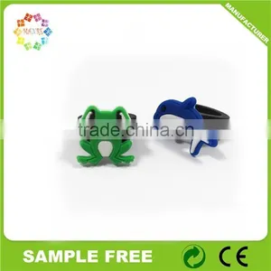 Wholesale Personalized Cartoon Kids Rings Silicon Rubber Pvc Souvenir Finger Ring thumbnail-2