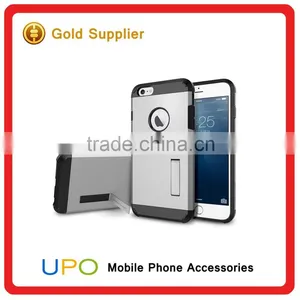 [UPO] 2 in 1 Shockproof Armor Hard Plastic TPU Mobile Phone Case With Kickstand for IPhone 6 6s thumbnail-4