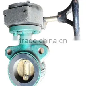 Worm Wheel Wafer-Type Midline Butterfly Valve Dn100 thumbnail-1