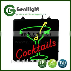 Cocktails and Dreams Night Light Design Decorative Neon Light Signs thumbnail-1