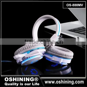 Wholesale New Fashion Computer Gaming Headphone With LED (OS-888MV) thumbnail-4