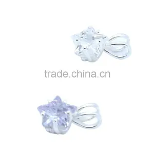 Main Stone Star Shape Silver Pendant thumbnail-2