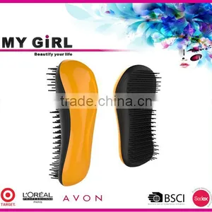 2016 MY GIRL Ningbo Wholesale High Quality Detangling Hair Bush Black Rubber Air Cushion Detangling Brush thumbnail-3