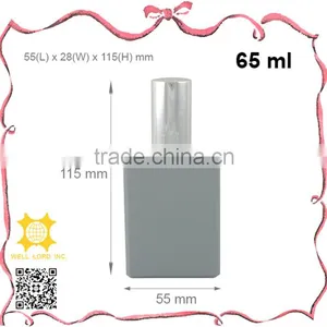 65ml Urban Style Gray Glass Bottle Screw on Pump Sprayer thumbnail-1