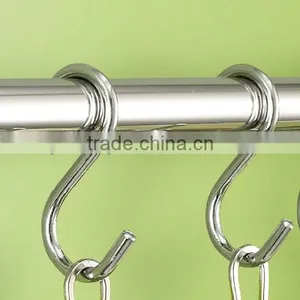 Metal S Shaped Kitchen Spoon Pan Pot Hanging Hooks Hangers thumbnail-1