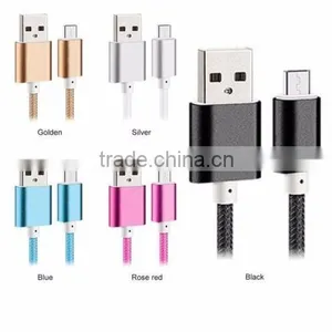 Usb Braided Cable 10ft Nylon Iron Shell USB Cable for V8 Android Data Cable thumbnail-4
