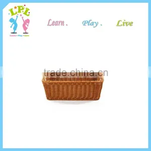 Custom High Quality Durable pp Synthetic Storage Wicker Basket Wicker Fruit Basket thumbnail-2