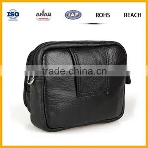 Leather Fanny Pack Pocket Travel Waist Belt Bag Cell Phone Holder thumbnail-4