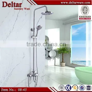 Chrome Electroplating Surface Brass Shower Set , Hot Sales Ceramic Cartridge Shower Set thumbnail-1