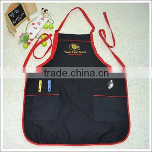 Two Pockets Adjustable Neck Kitchen Cleaning Apron Uniform thumbnail-2