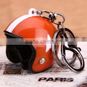 New Multi Color Helmet Keychain Cheap Alloy Keychain Metal Keychain Pilot Helmet Custom Keychain thumbnail-2