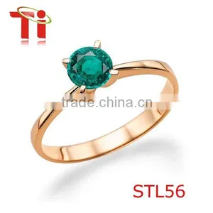China Supplier, Mens Ring With Amethyst, 316L Stainless Steel Amethyst Ring With Gold Plated thumbnail-1