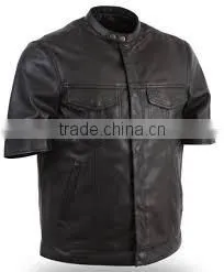 Latest Design Custom Sweatshirt With Leather Sleeves thumbnail-1