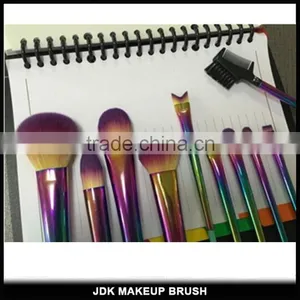 Private Label Vegan Makeup Brushes Rainbow Color Makeup Brush Set thumbnail-5