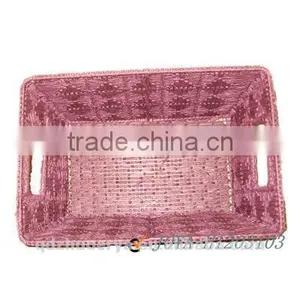Straw Basket With Handles thumbnail-1