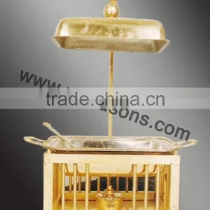 HANDMADE FANCY CHAFING DISH FOR SALE | NEW DESIGN CHAFING DISH | BRASS PLATED CHAFING DISH | HOTEL USED CHAFING DISH thumbnail-5