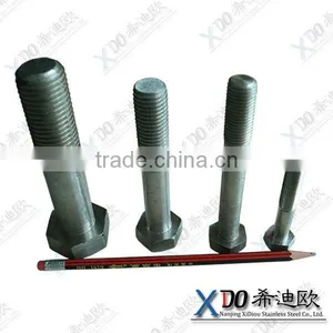 China Supplier Hastelloy C22 Stainless Steel Half Thread Hex Bolts M40 thumbnail-1