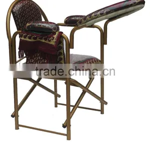 Folding & Knocked Down Muslim Prayer Chair for Elder - With Prayer Pad & Koran Pocket thumbnail-1