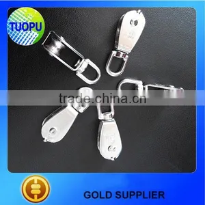 Tuopu Stainless Steel Swivel Eye Single Sheave Rope Pulley Block thumbnail-1