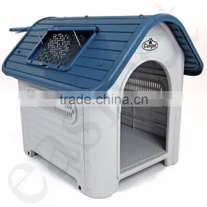 Plastic Dog Kennel Pet House M-L thumbnail-1