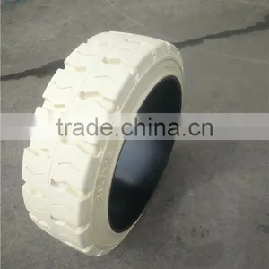Solid Tire Type Press on White Color Tires for Forklift 21x7x15 With ISO Certification thumbnail-2