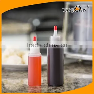 16 oz HDPE Plastic Food Container Squeeze Bottle With Divider thumbnail-1