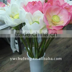 Single Artificial Water Lily Flower thumbnail-1