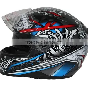 Bluetooth Double Visor Helmet/Moto Cross ECE Helmet /Full Face Bluetooth Helmet/Adults Motorcycle Helmet (TKH809) thumbnail-2