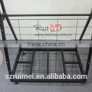 High Quality Floor Standing Metal Carpet Display Rack thumbnail-3