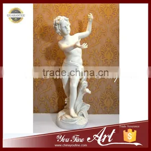 Music Boy Angel Statue Stone Statue thumbnail-1