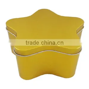 4 Color Printing Factory Star Shaped Gift Tin Boxes thumbnail-1