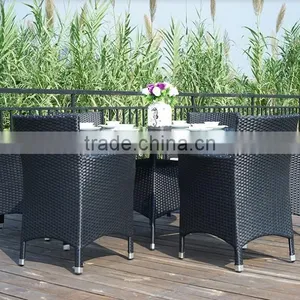 Outdoor Round Rattan Table With 6 Chairs, Round Garden Table thumbnail-3