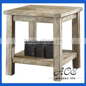 Vintage Solid Wooden Table Rustic Wooden Cafe Table Coffee thumbnail-1