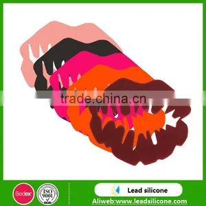 Promotional Party Love Kiss Silicone Wine Glass Markers, Silicone Wine Drink Glass Marker thumbnail-5