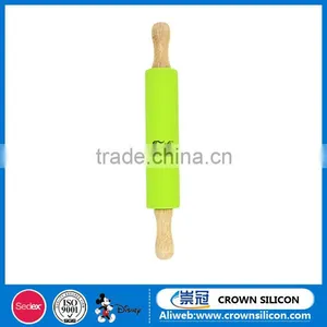 Wood Rolling Pin Fondant Rolling Pin Silicone Baking Tools thumbnail-2