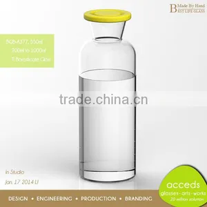 Personalized Pyrex Glass Fruit Lemon Water Bottle thumbnail-2