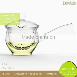 Wholesale Borosilicate Pyrex Glass Turkish Teapot thumbnail-1