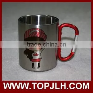 Cheap Promotional Sports Carabiner Stainless Steel Mug for Sublimation thumbnail-5